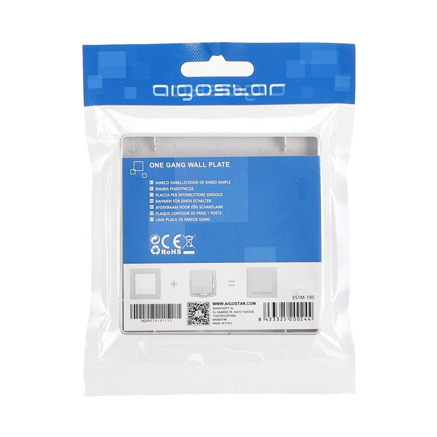 Aigostar - Ramă simplă din plastic, culoare argintie
