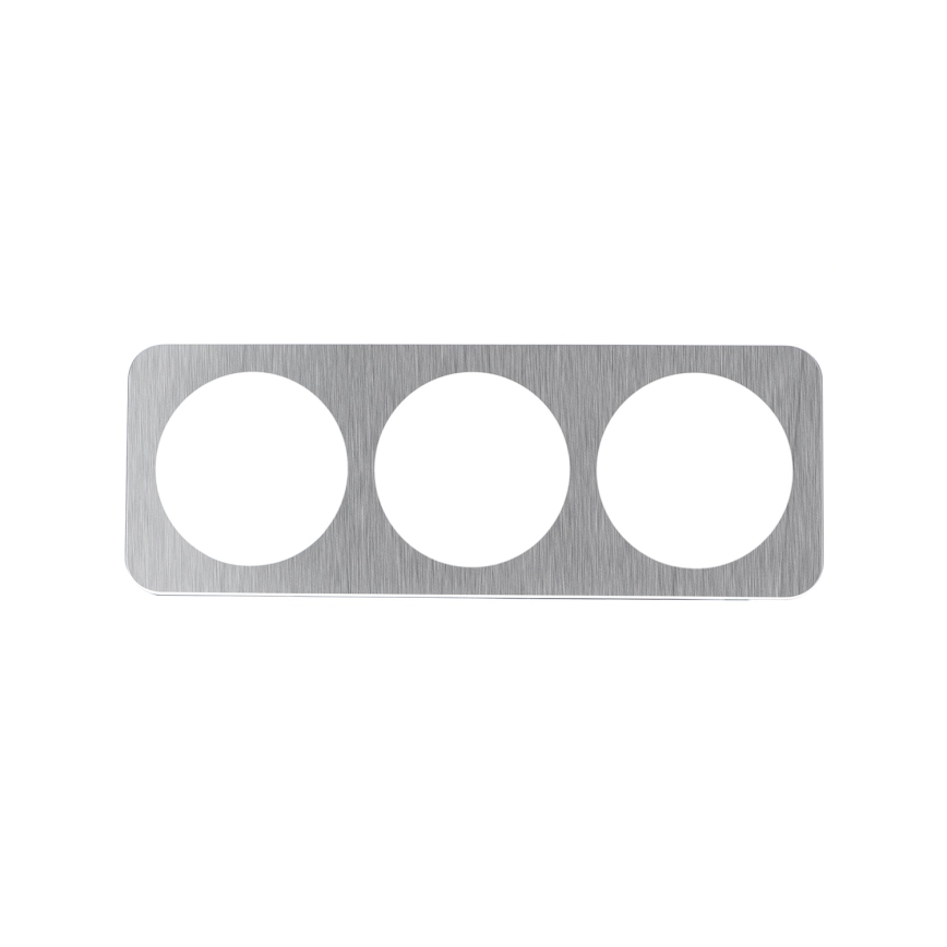 Aigostar - Ramă triplă din aluminiu, finisaj argintiu