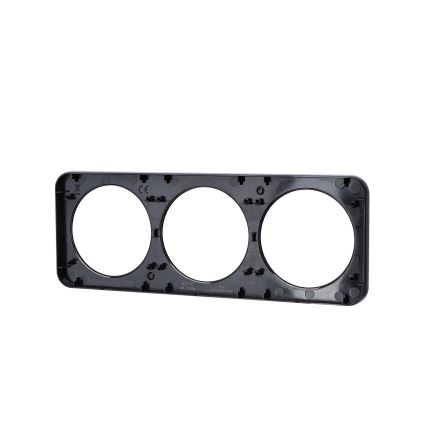 Aigostar - Ramă triplă din aluminiu, neagră