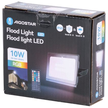 Aigostar - Reflector LED RGB LED/20W/230V IP65 + telecomandă