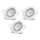 Aigostar - Set 3x spot LED încastrat 1xGU10/4,5W/230V 6500K alb