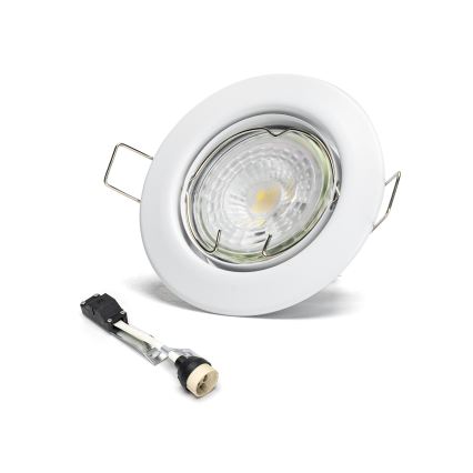 Aigostar - Set 3x spoturi LED încastrate, soclu GU10 1x/4,5W/230V 4000K, alb