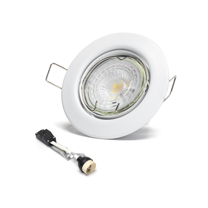 Aigostar - Set 3x spoturi LED încastrate, soclu GU10 1x/4,5W/230V 4000K, alb