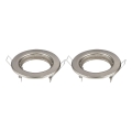 Aigostar - Set de 2 rame pentru spoturi încastrate GU10 Ø 8 cm crom mat