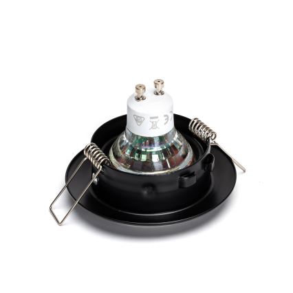 Aigostar - Set de 3 spoturi LED încastrate, 1x GU10/4,5W/230V, 4000K, negru