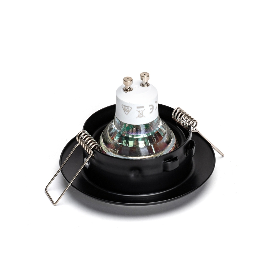 Aigostar - Set de 3 spoturi LED încastrate, 1x GU10/4,5W/230V, 4000K, negru