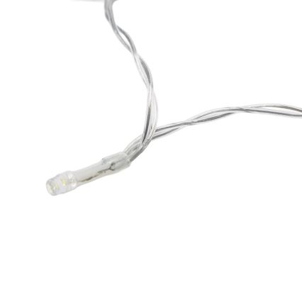 Aigostar - Ghirlandă LED reglabilă de exterior pentru Crăciun cu senzor de mișcare 100xLED/3xAA 12m multicolor + telecomandă