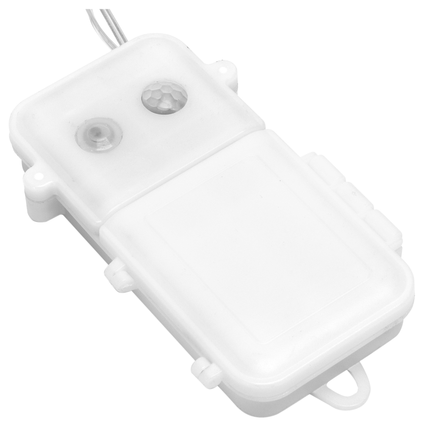Aigostar - Ghirlandă LED reglabilă de exterior pentru Crăciun cu senzor de mișcare 100xLED/3xAA 12m multicolor + telecomandă