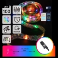 Aigostar - Șir luminos inteligent LED RGBICW MESH de exterior, 100 LED, 10 m, IP44, cu telecomandă