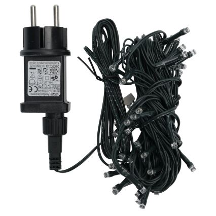 Aigostar - Șirag de lumini LED de exterior pentru Crăciun, 50 LED/8 funcții, 8 m, IP44, alb rece