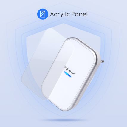 Aigostar - Sonerie fără fir pentru priză 230V/12V IP44 albă