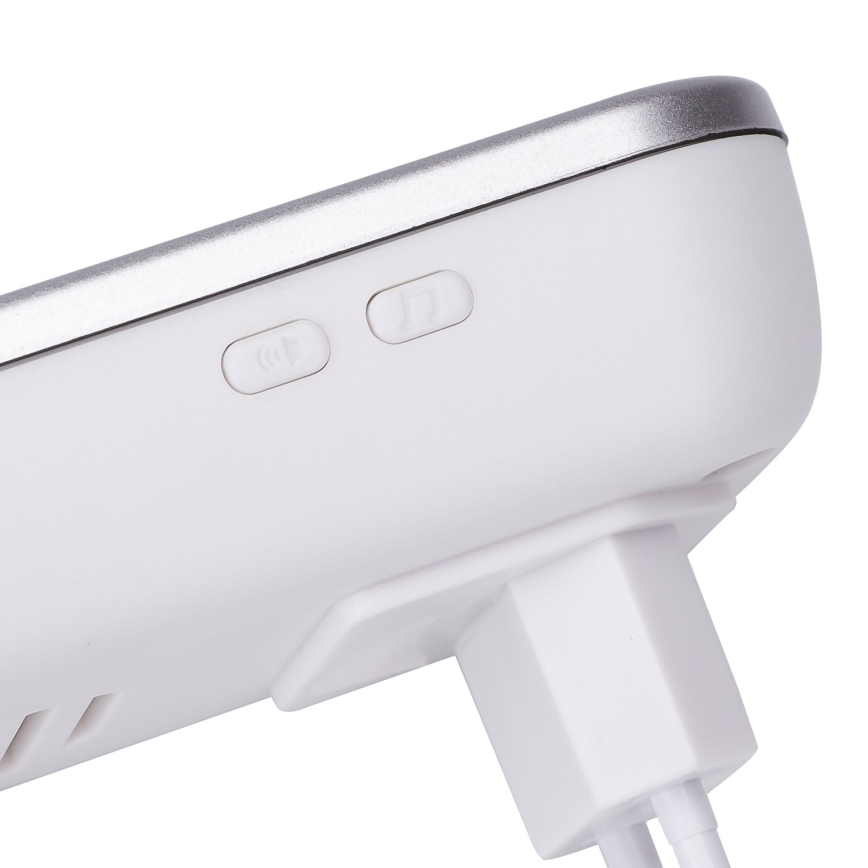 Aigostar - Sonerie fără fir pentru priză 230V/12V IP44 albă