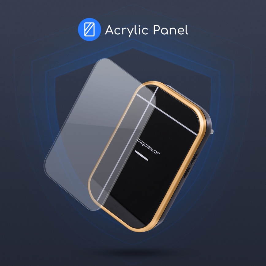 Aigostar - Sonerie wireless pentru priză 230V/12V IP44, negru