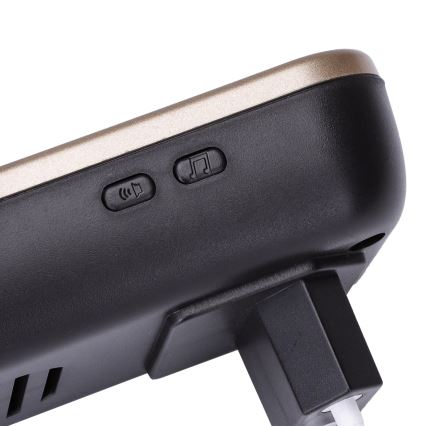 Aigostar - Sonerie wireless pentru priză 230V/12V IP44, negru