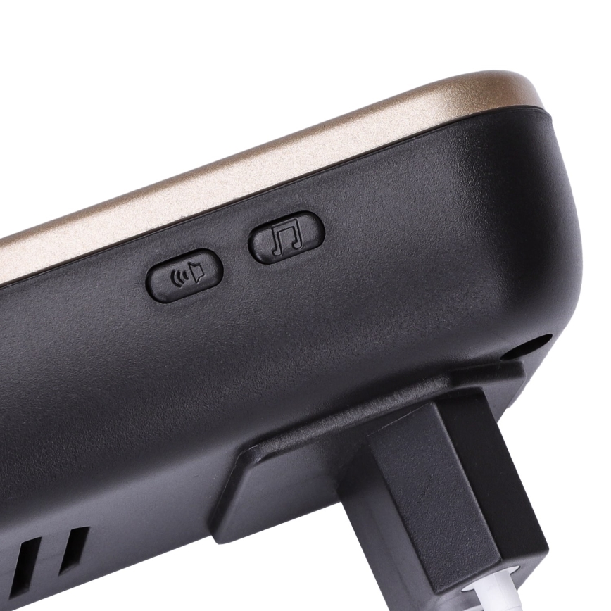 Aigostar - Sonerie wireless pentru priză 230V/12V IP44, negru