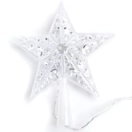 Aigostar - Stea de Crăciun LED RGBY, 10x LED, alimentare 3x AA