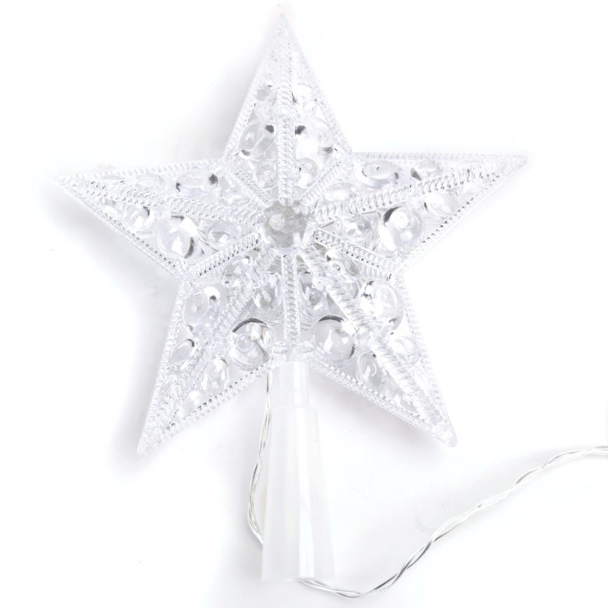 Aigostar - Stea de Crăciun LED RGBY, 10x LED, alimentare 3x AA