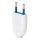 Aigostar - Ștecăr din plastic, 2P, 10A/250V, alb