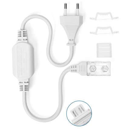 Aigostar - Sursă de alimentare pentru bandă LED de 10 mm, 600W/230V, alb