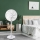 Aigostar - Ventilator cu stativ 2 în 1, 45 W, 230 V, 110 cm, alb