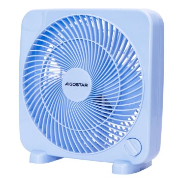 Aigostar - Ventilator de birou 30W/230V albastru
