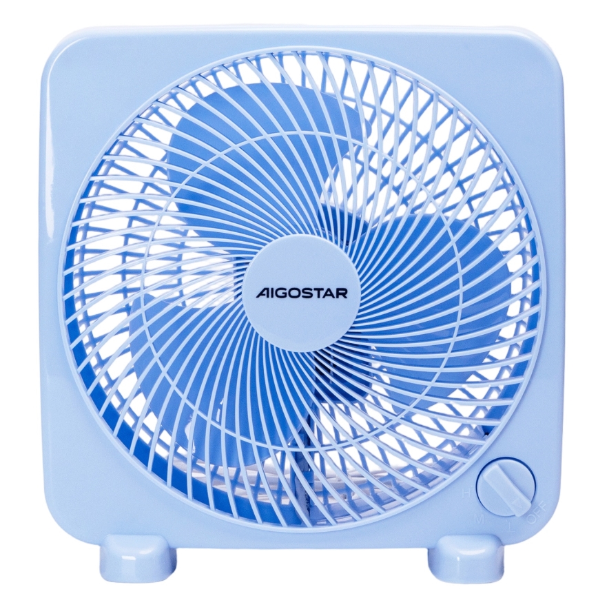 Aigostar - Ventilator de birou 30W/230V albastru