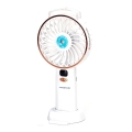 Aigostar - Ventilator de buzunar reîncărcabil 5W/5V 2400mAh USB alb