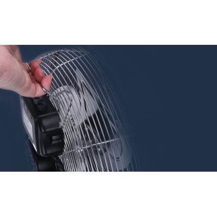 Aigostar - Ventilator de podea 100W/230V Ø 54 cm crom lucios