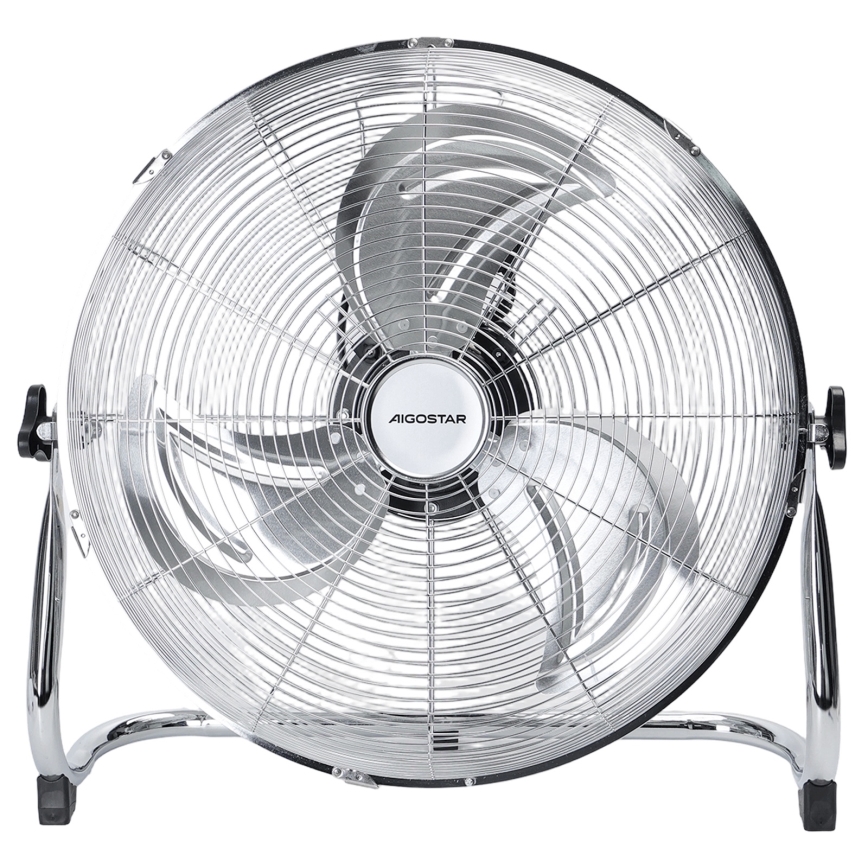Aigostar - Ventilator de podea 100W/230V Ø 54 cm crom lucios
