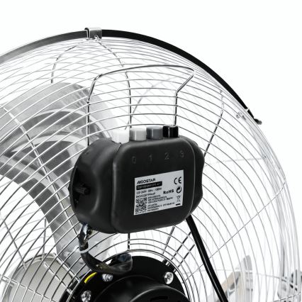 Aigostar - Ventilator de podea 100W/230V Ø 54 cm crom lucios