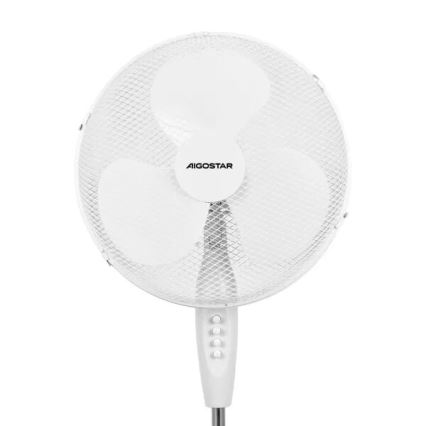 Aigostar - Ventilator de podea 40W/230V, 123 cm, alb