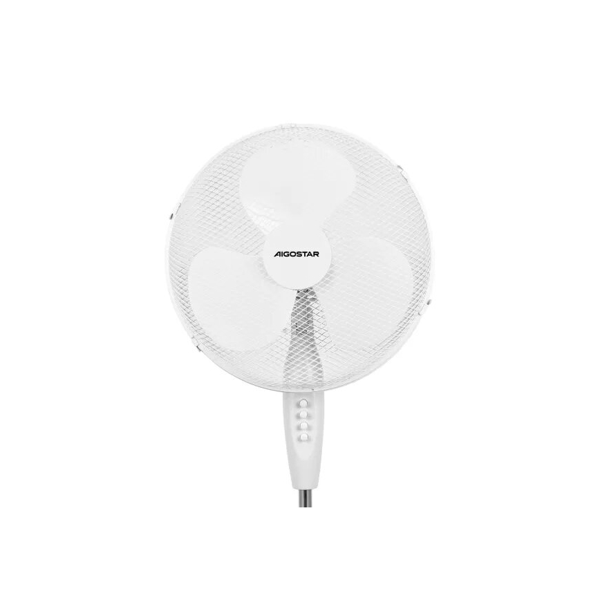 Aigostar - Ventilator de podea 40W/230V, 123 cm, alb