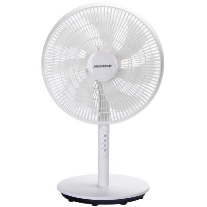 Aigostar - Ventilator cu stativ 2 în 1, 45 W, 230 V, 110 cm, alb