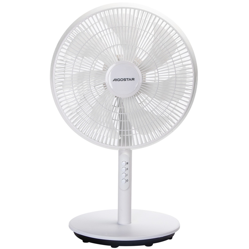 Aigostar - Ventilator cu stativ 2 în 1, 45 W, 230 V, 110 cm, alb