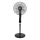 Aigostar - Ventilator de podea 50W/230V 130 cm negru + telecomandă