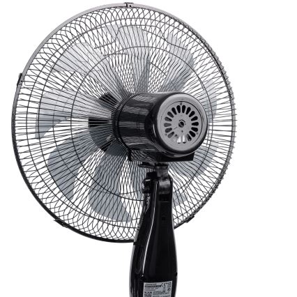 Aigostar - Ventilator de podea 55W/230V 130 cm negru + telecomandă