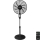 Aigostar - Ventilator de podea 55W/230V 130 cm, negru + telecomandă