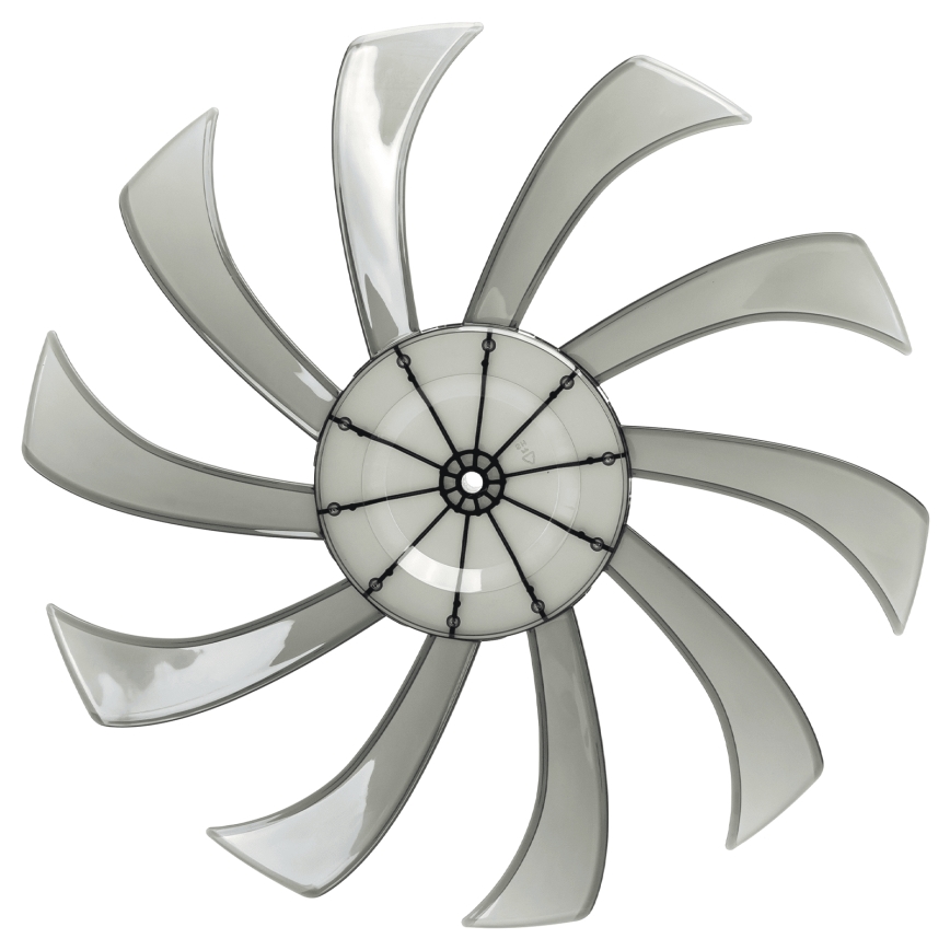 Aigostar - Ventilator de podea 55W/230V 130 cm, negru + telecomandă