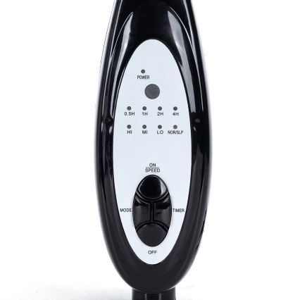 Aigostar - Ventilator de podea 55W/230V 130 cm, negru + telecomandă