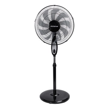 Aigostar - Ventilator de podea 60 W/230 V, 130 cm, negru + telecomandă