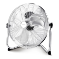 Aigostar - Ventilator de podea 60W/230V 44,5 cm crom lucios