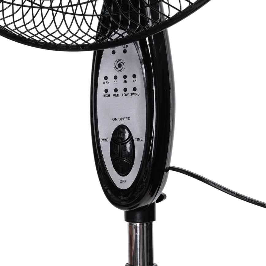 Aigostar - Ventilator de podea 60W/230V negru