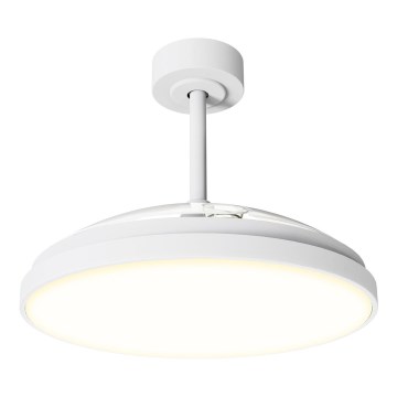 Aigostar - Ventilator de tavan LED dimabil, 50W/230V, 2700-6500K, diametru 106 cm, alb + telecomandă