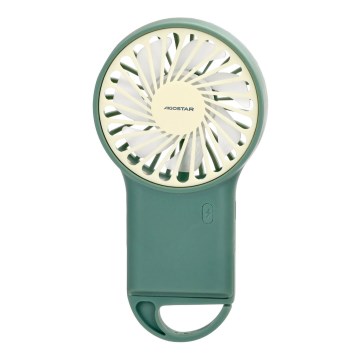 Aigostar - Ventilator portabil de buzunar reîncărcabil 4W/5V, 500 mAh, USB, verde