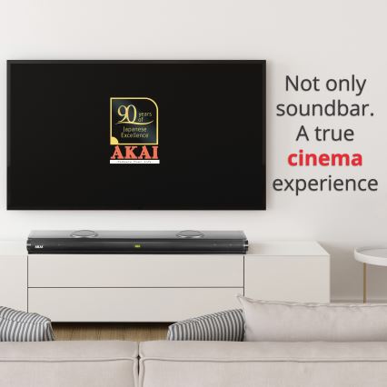 AKAI ASB-29 – soundbar cu subwoofer activ, 120 W / 230 V și telecomandă