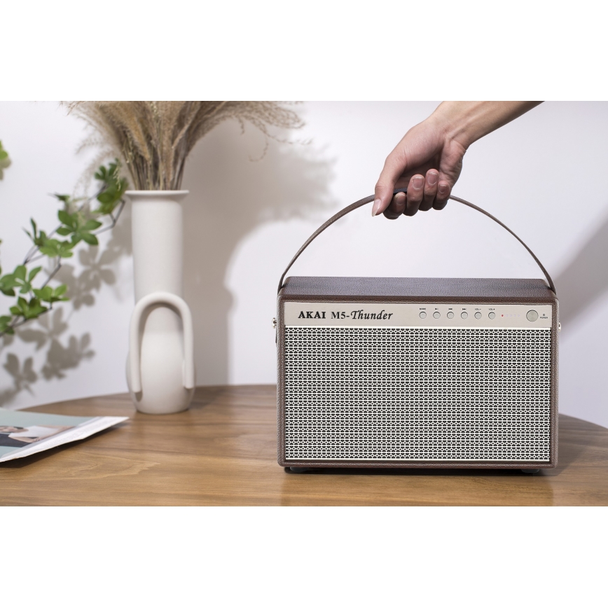 AKAI M5 Thunder Coffee - Boxă wireless 70 W/8000 mAh