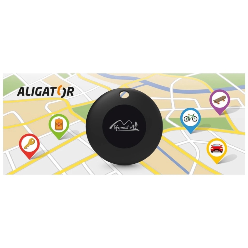 Aligator APD001 - Localizator Life Tag, 1x CR2032, IP65, negru