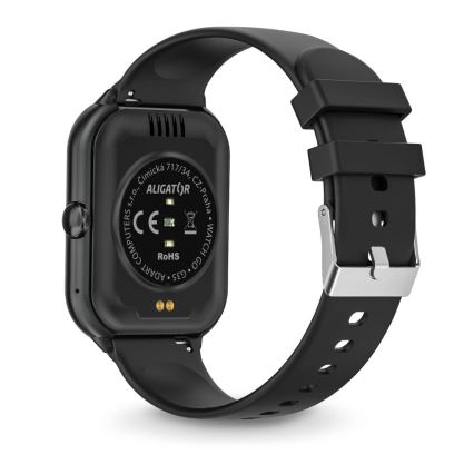Aligator AW10BK - Ceas inteligent Watch GO, 220 mAh, IP67, negru