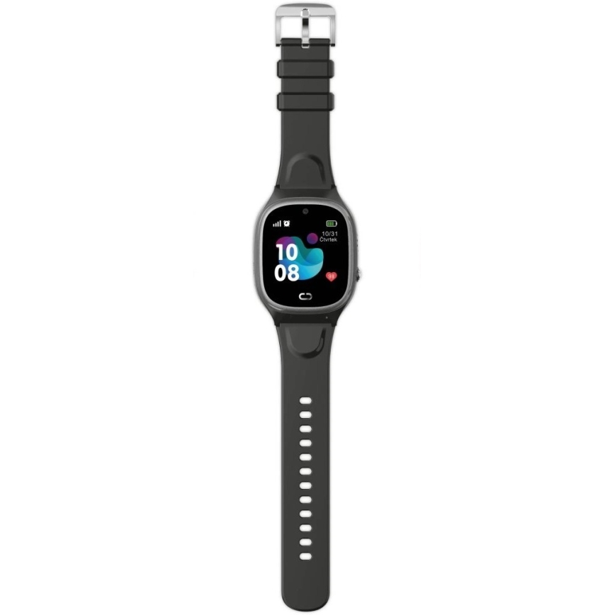 Aligator AW11BK - Ceas inteligent Watch Junior 2, 450 mAh, IP67, Wi-Fi, negru