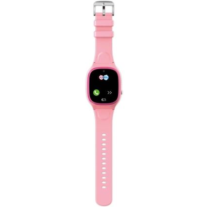 Aligator AW11PK Watch Junior 2 - ceas inteligent, 450 mAh, IP67, Wi-Fi, roz